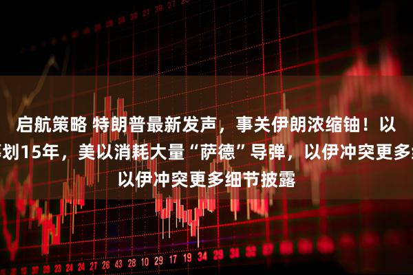 启航策略 特朗普最新发声，事关伊朗浓缩铀！以方被曝筹划15年，美以消耗大量“萨德”导弹，以伊冲突更多细节披露