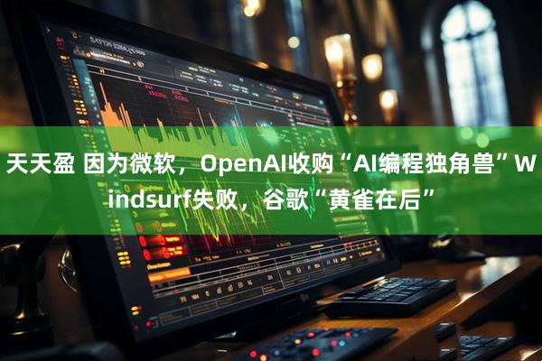 天天盈 因为微软，OpenAI收购“AI编程独角兽”Windsurf失败，谷歌“黄雀在后”
